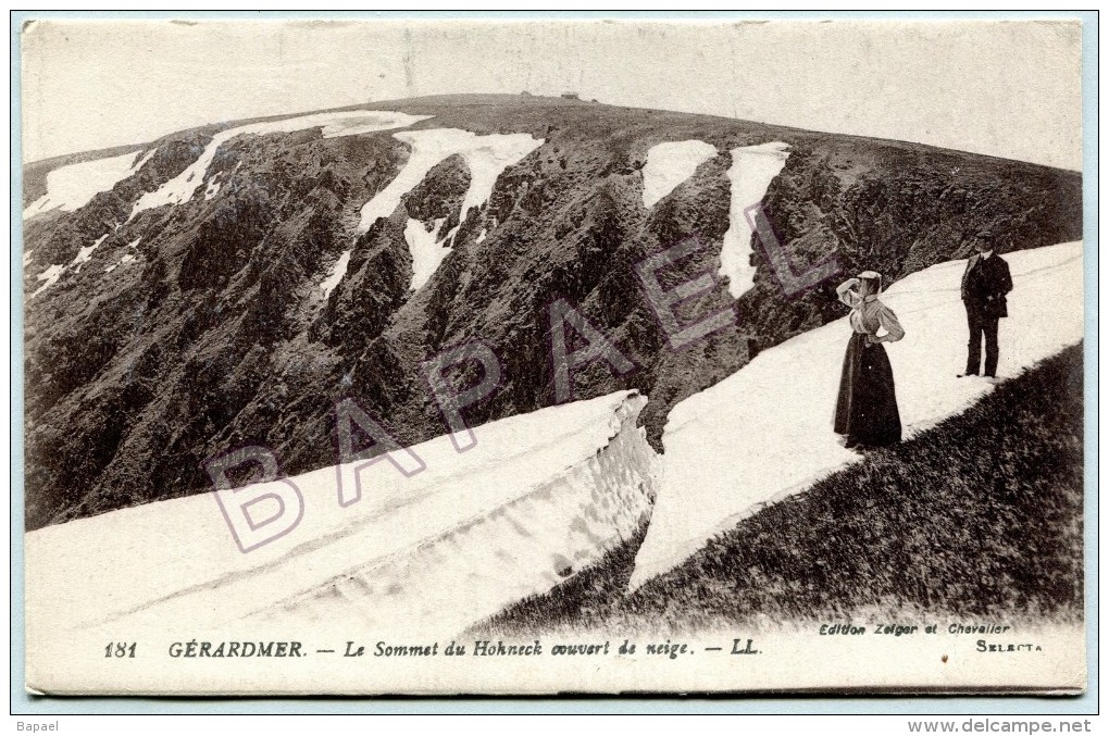 Gérardmer (88) - Le Sommet Du Hohneck Couvert De Neige - Circulé En 1917 - Gerardmer