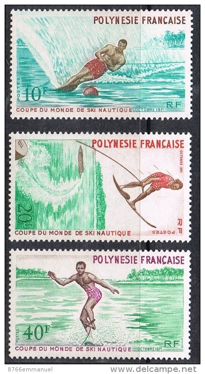 POLYNESIE N°86 A 88 N** - Unused Stamps