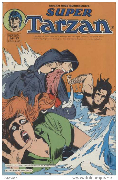 SUPER TARZAN N° 17 BE SAGEDITION 05-1980 - Tarzan