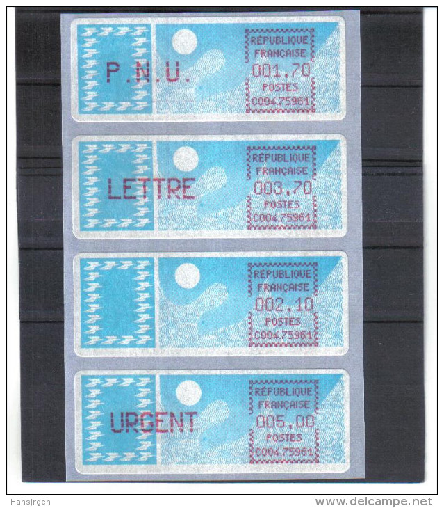 LOT553  FRANKREICH AUTOMATENMARKEN 1985  MICHL 6 ** POSTFRISCH - 1985 « Carrier » Papier