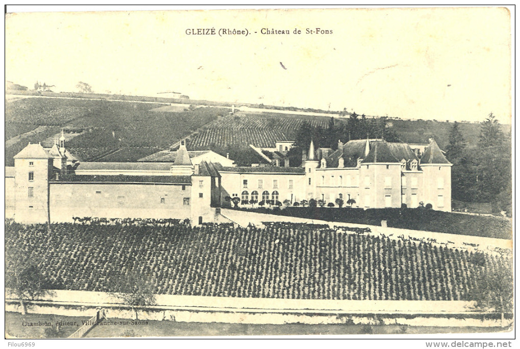 CARTE POSTALE         GLEIZE  CHATEAU DE SAINT FONS - Gleize