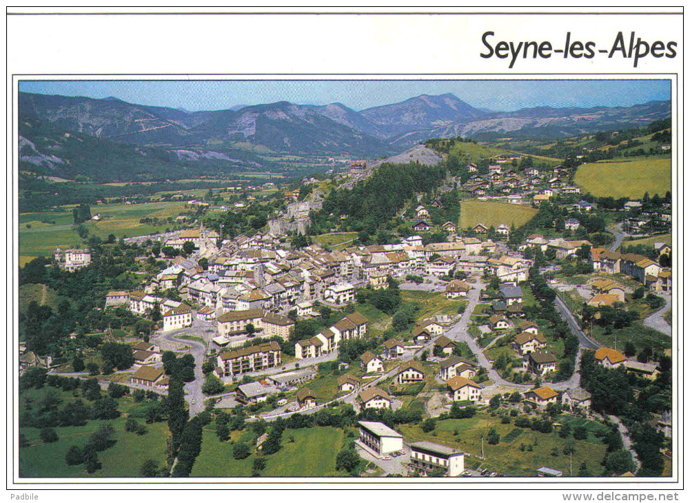 Carte Postale 04. Seyne-les-Alpes  Vue D'avion Trés Beau Plan - Other & Unclassified