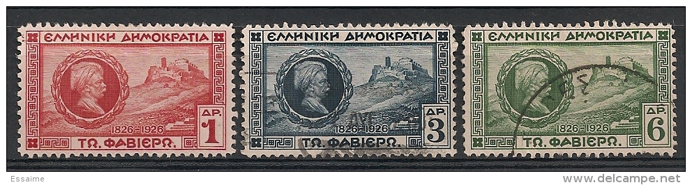 Grèce. 1927. N° 366-368. Oblit. Et Neuf * MH - Gebruikt