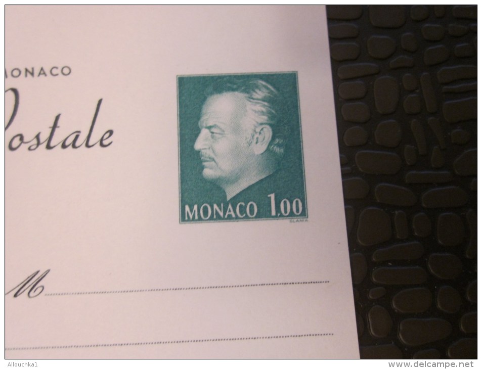 Principauté De Monaco Entiers Postaux Carte Postale à L'effigie Du Prince Rainier De Monaco Neuf** - Entiers Postaux