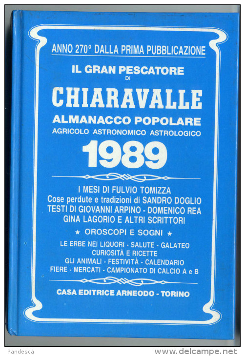 Almanacco Pescatore Chiaravalle 1989 - Arneodo Torino - Old Books