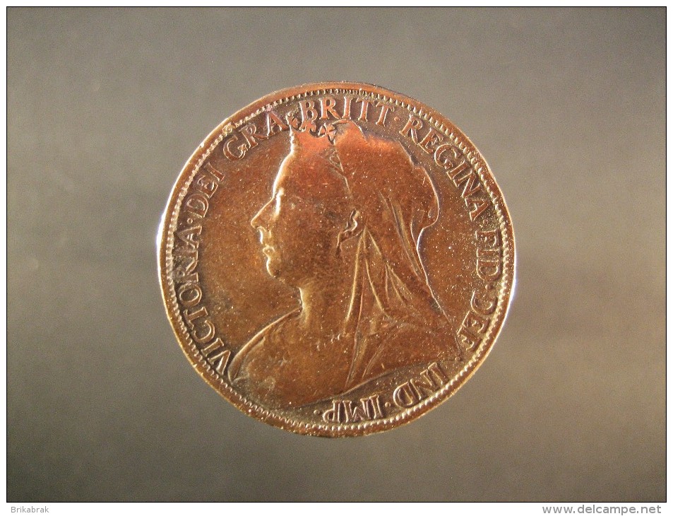 PIECE GRANDE BRETAGNE ONE PENNY 1899 Jeton Monnaie Médaille Collection Numismate Numismatique - D. 1 Penny