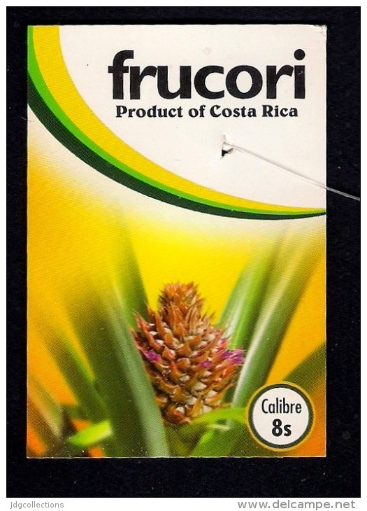 # PINEAPPLE FRUCORI Costa Rica Fruit Tag Balise Etiqueta Anhanger Ananas Pina - Fruits & Vegetables