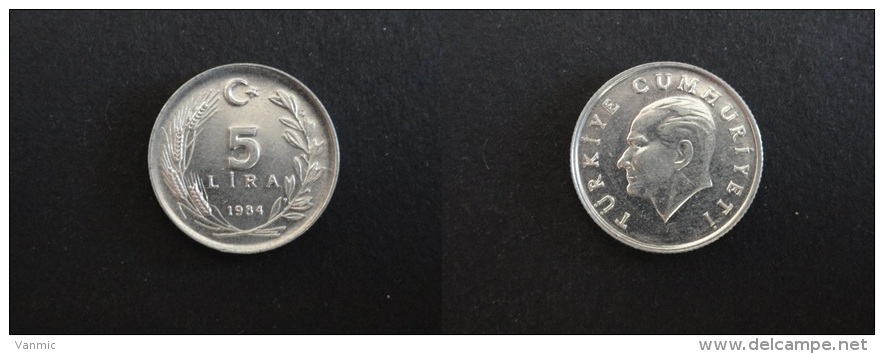 1984 - 5 LIRA TURQUIE - Turkije