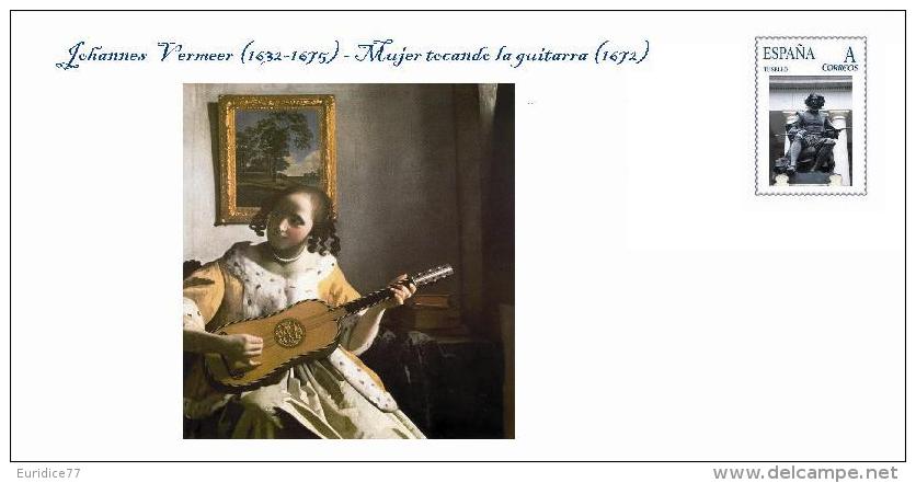 Spain 2014 - Johannes Vermeer (dutch Painter, 1632-1675) - Special Cover - Desnudos