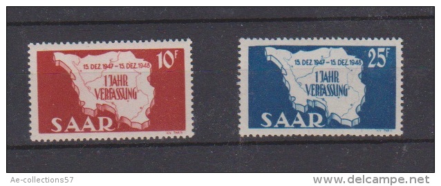 SARRE  //   10 Francs Rouge + 25 Francs Bleu  //  N 248-249  //  Neuf** - Other & Unclassified