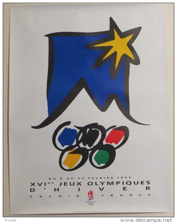 Affiche XVI° Jeux Olympiques D´hiver Albertville 1992 - Posters