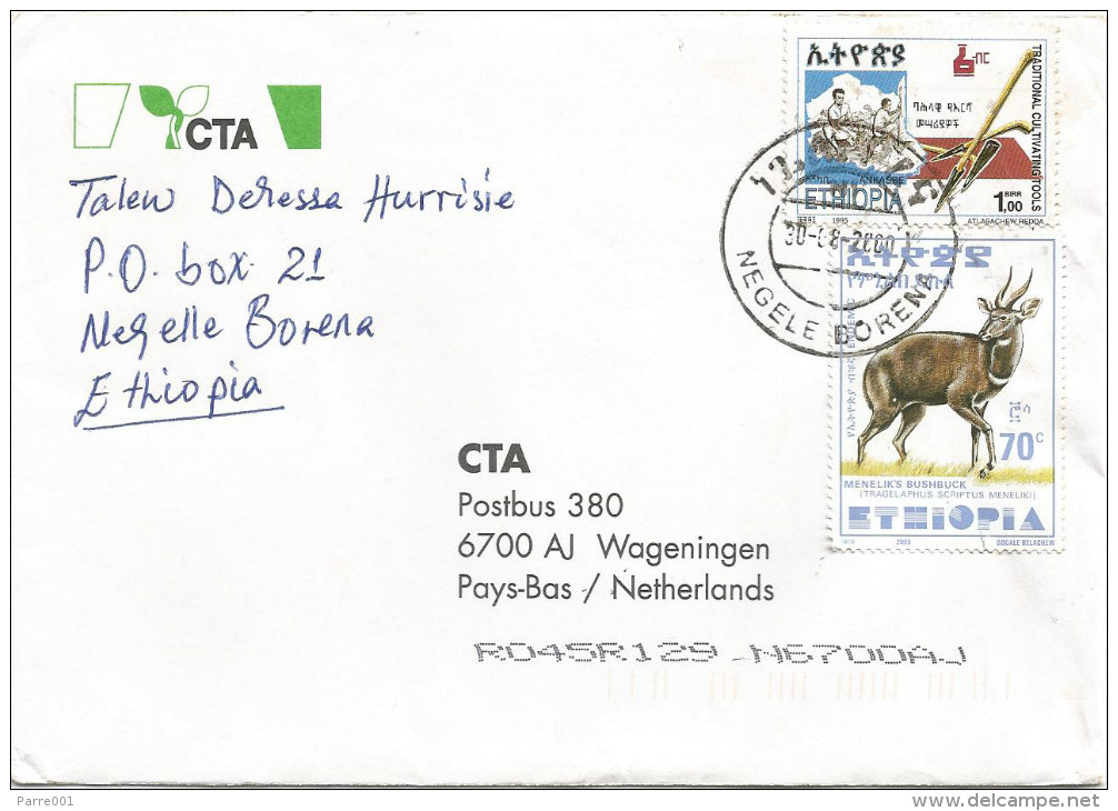 Ethiopia 2000 Negele Borena Bushbuck Agriculture Cover - Ethiopie