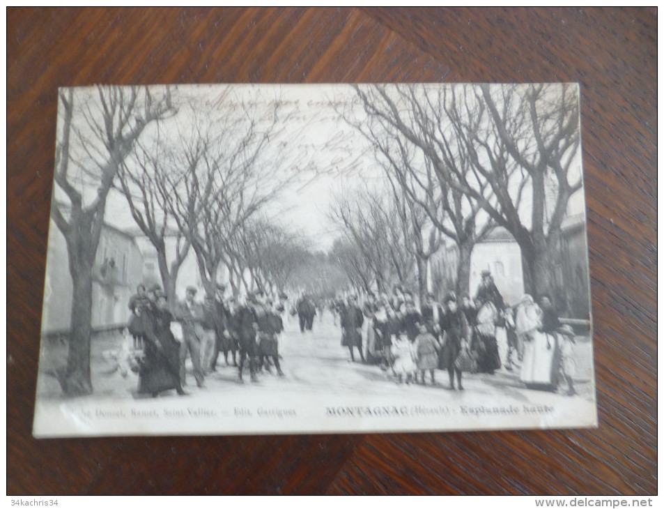 CPA Hérault.Montagnac. Esplanade Haute. En L'état - Montagnac