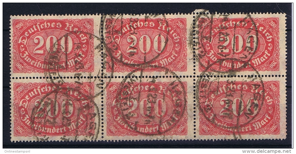 Germany, Mi 248block Of 6 Used - Usati