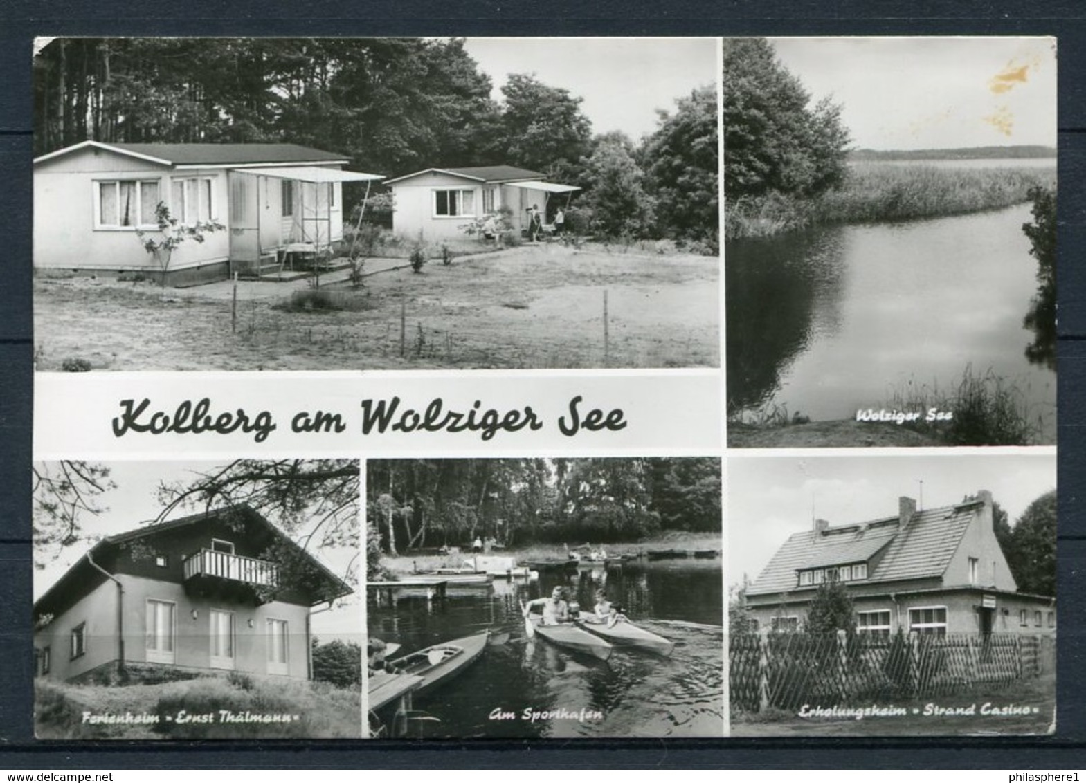 (1211) Kolberg Am Wolziger See / Mehrbildkarte S/w - Gel. - DDR - Dahme