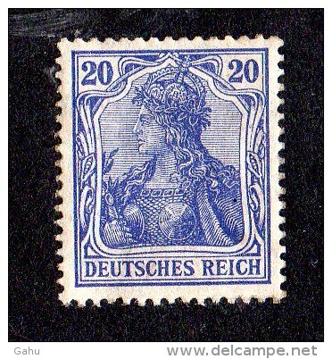 Allemagne ;1905; N° Y: 85a,outremer ; N* Gomme Jaunie,partielle ,sans Trace Charnière ;  ;type E  , Cote Y: 50.00 E. - Ungebraucht