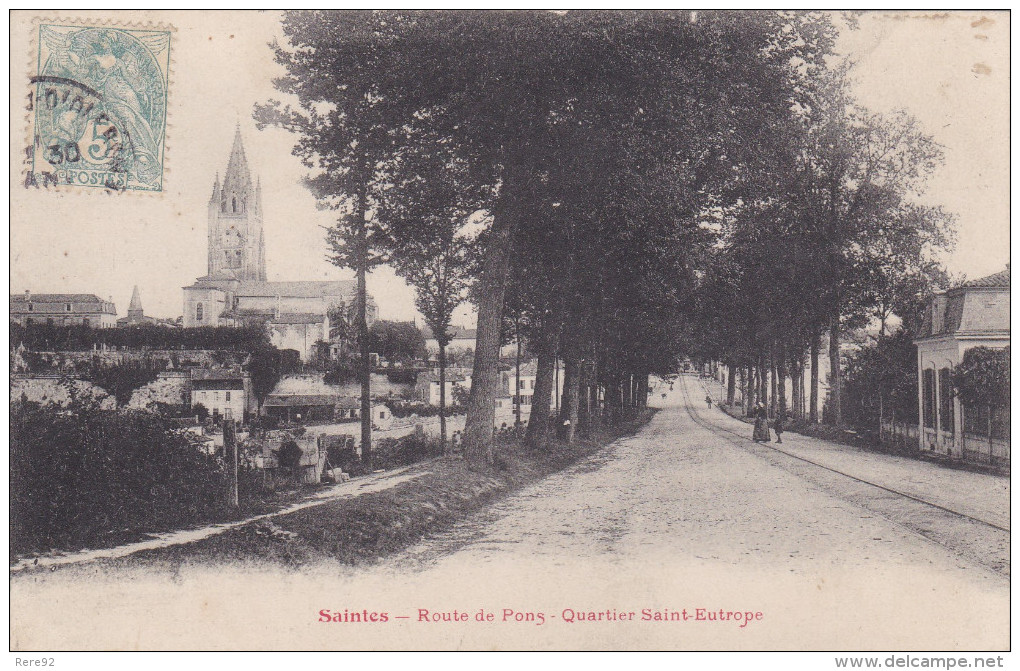 Charente Maritime  Saintes    " Route De Pons Quartier Saint Eutrope " - Saintes