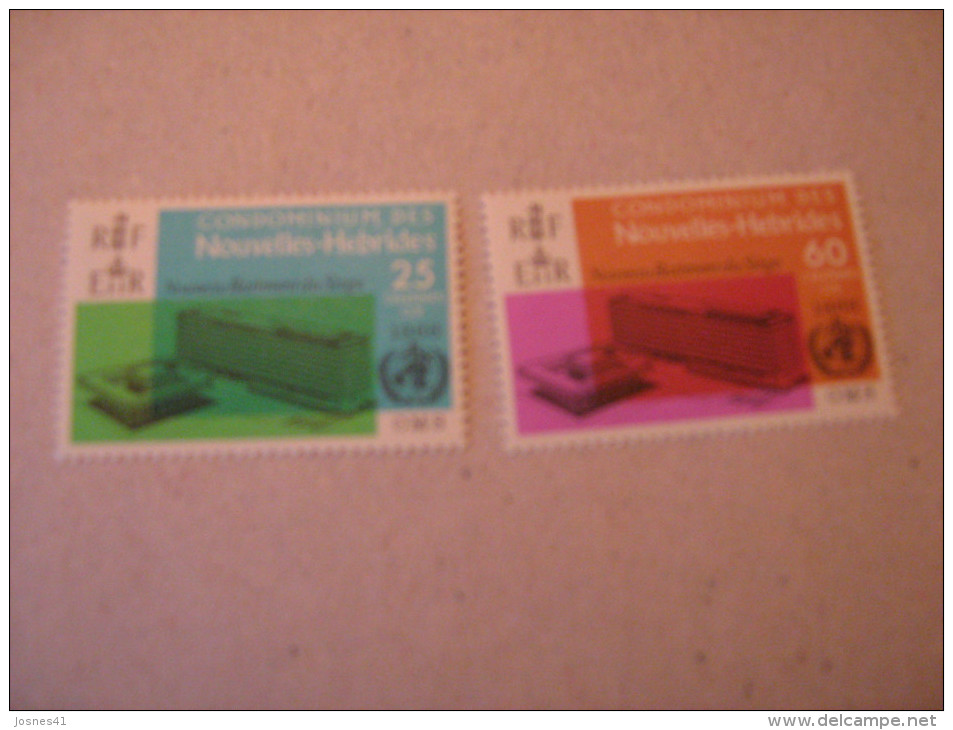 1966  NOUVELLES  HEBRIDES  P 245/246   * *  O M S  LEGENDE FRANCAISE - Nuovi