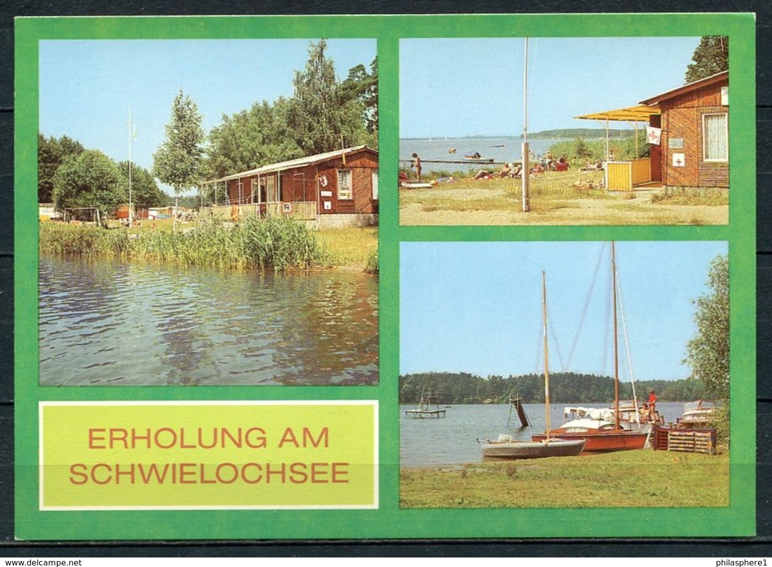 (1219) Erholung Am Schwielochsee / Mehrbildkarte - N. Gel. - DDR - Bild Und Heimat - Friedland