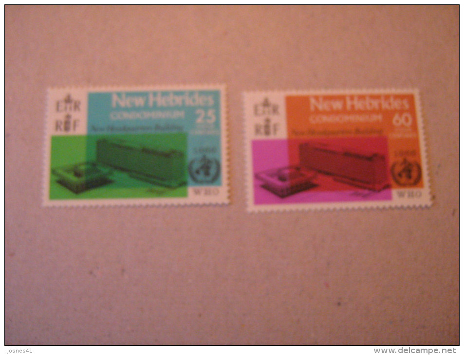 1966   NOUVELLES HEBRIDES P 247/248  * *   O M S  LEGENDE ANGLAISE - Unused Stamps
