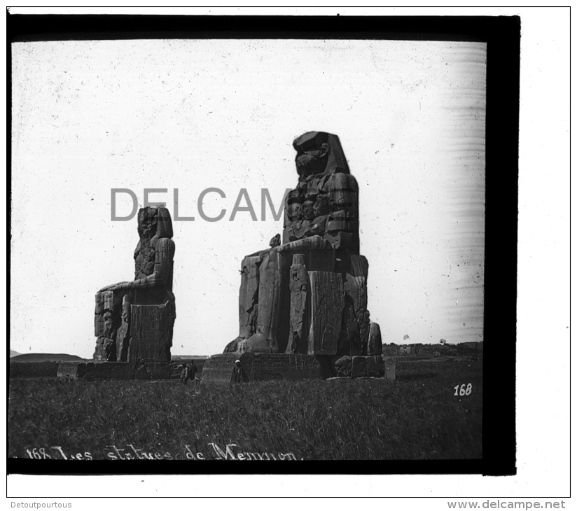 10 Photographies Diapositives Plaque De Verre EGYPTE EGYPT ABIDOS Temple OSIRIS DENDERAH Athor Isis ASSOUAN GIZEH Sphinx - Places