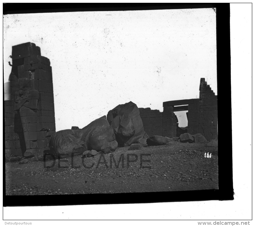 10 Photographies Diapositives Plaque De Verre EGYPTE EGYPT ABIDOS Temple OSIRIS DENDERAH Athor Isis ASSOUAN GIZEH Sphinx - Places