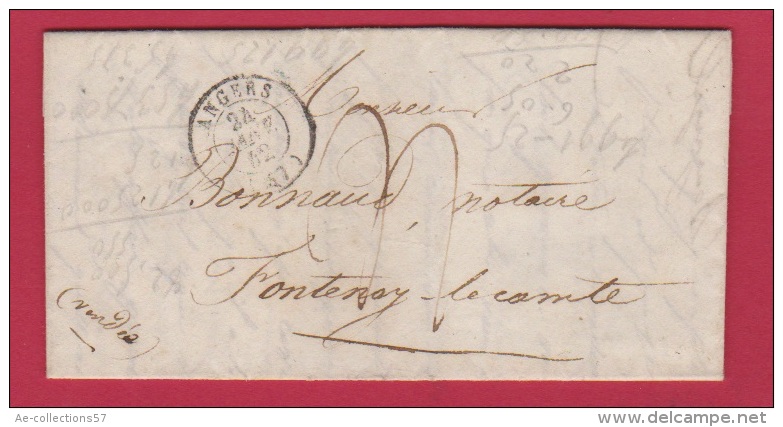 LETTRE   //   De Angers //  Pour Fontenay Le Comte  //  24 Janv 1842 - 1801-1848: Precursors XIX