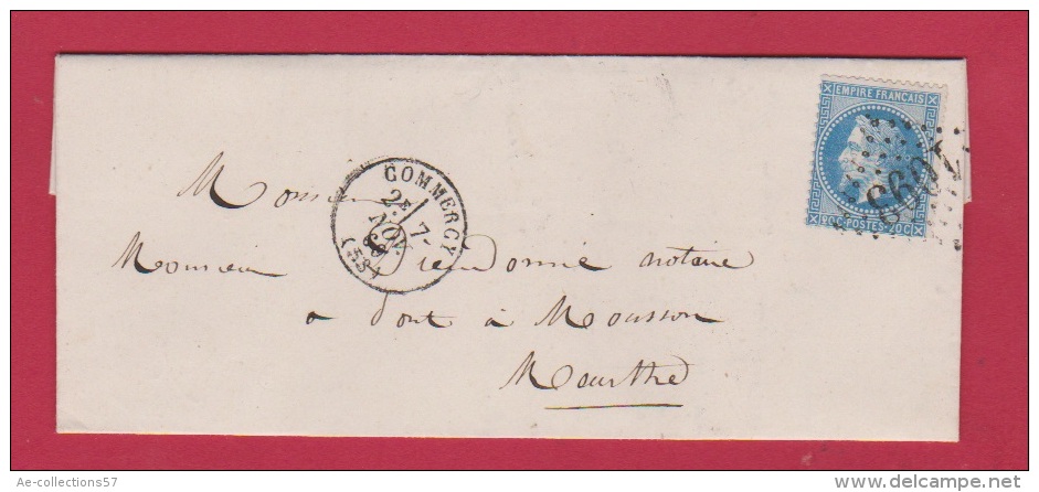 LETTRE   //   De Commercy  //  Pour Pont à Mousson   //  7 Nov 1869 - 1849-1876: Classic Period