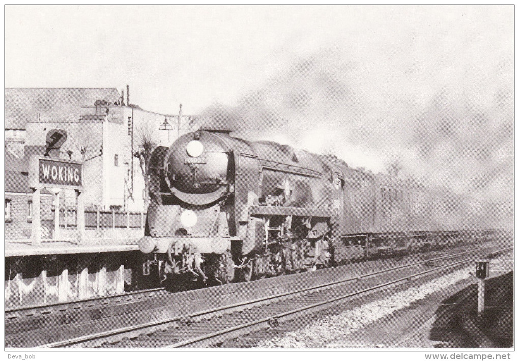 Railway Photo Card SR MN 35007 Aberdeen Commonwealth WOKING 1962 Pacific Loco - Other & Unclassified