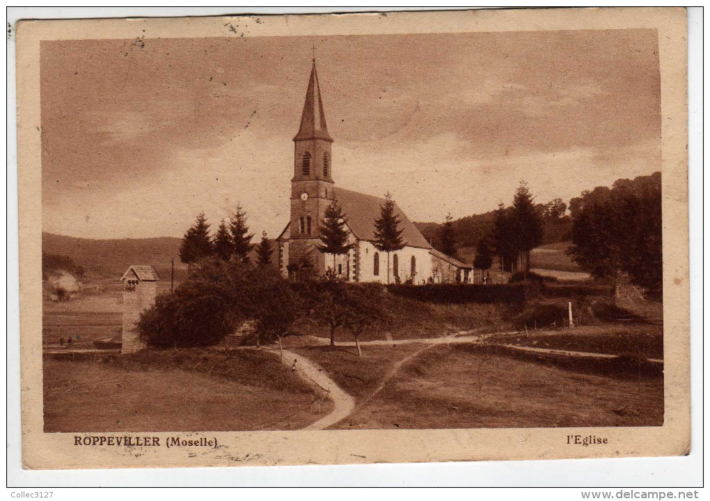 57 - Roppeviller - L'Eglise - Envoyée De Bitche En 1934 - Autres & Non Classés