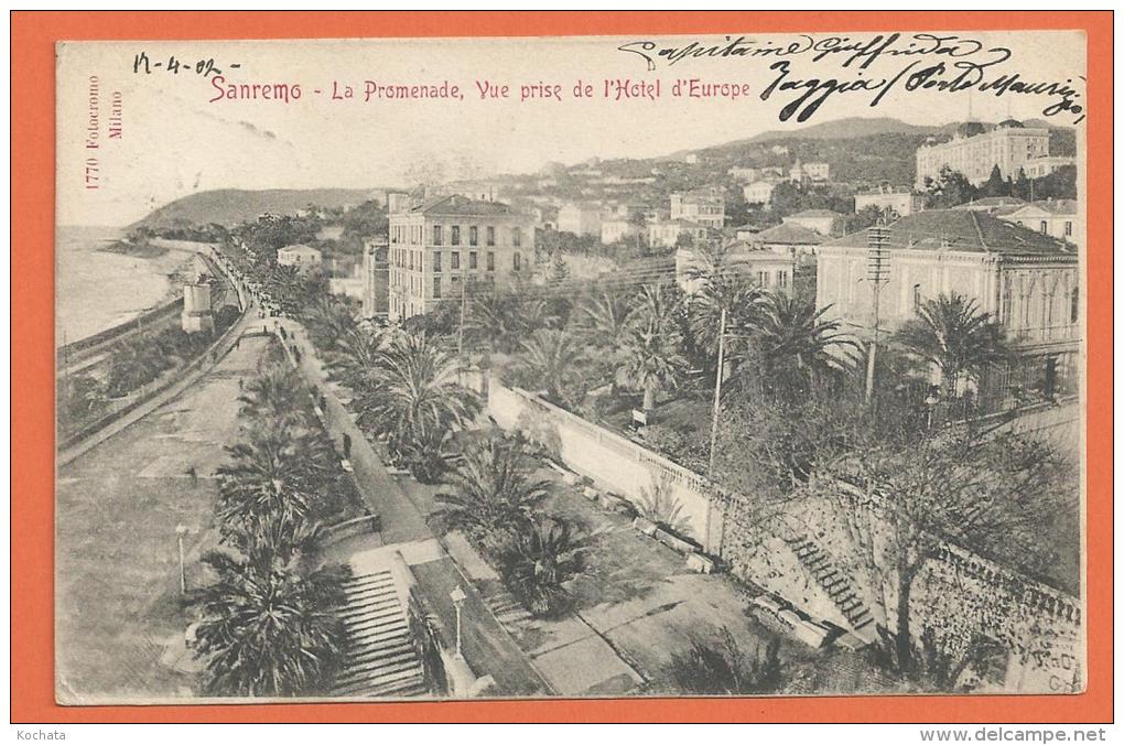 MOL071, San Remo, Précurseur, Circulée  1902 - San Remo