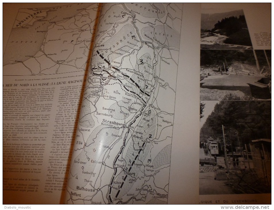 1939 : Guerre Des Mines; Ballons A Cables De Défense; Ligne MAGINOT Belge; Turquie Nouvelle ; Kayseri, Nigde - L'Illustration