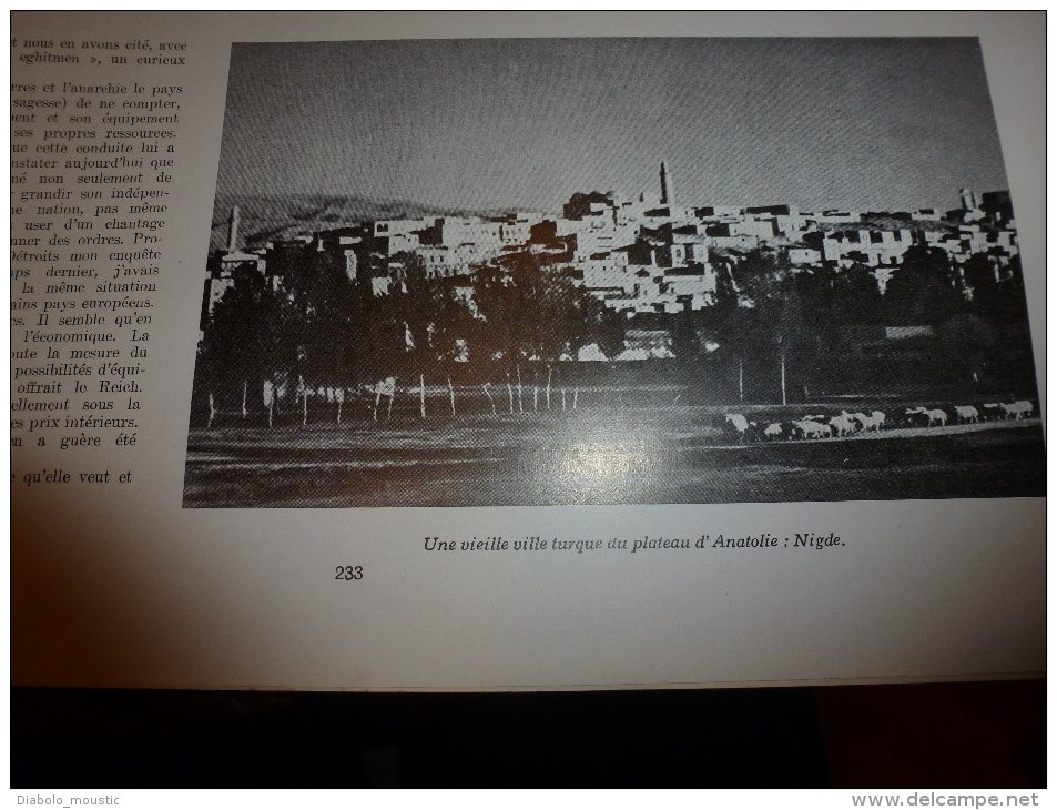 1939 : Guerre des mines; Ballons a cables de défense; Ligne MAGINOT belge; Turquie nouvelle ; Kayseri, Nigde