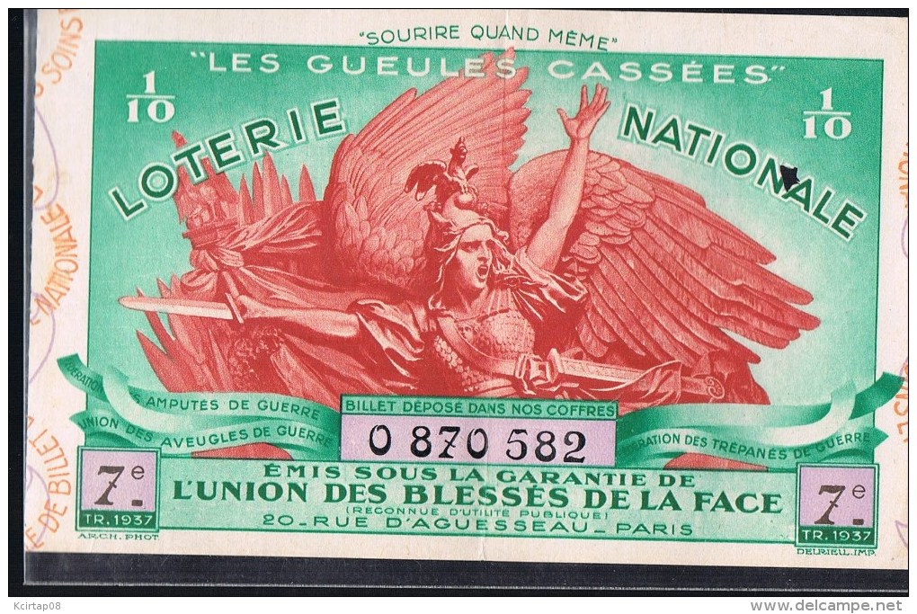 L'Union Des Blessés De La Face - Lottery Tickets