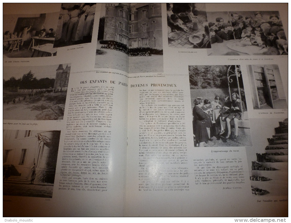 1939 : Pub coul.; Sous-marins al. ;Croix de guerre fr.; Nos gros canons; Enfants déplacés de Paris; TERUKUNI jap. coulé