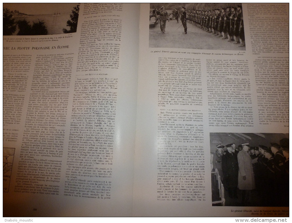 1939 : Pub coul.; Sous-marins al. ;Croix de guerre fr.; Nos gros canons; Enfants déplacés de Paris; TERUKUNI jap. coulé