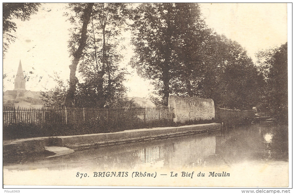 CARTE POSTALE  BRIGNAIS    LE BIEF DU MOULIN - Brignais