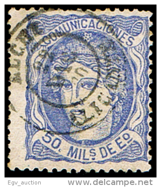 ALICANTE - EDI O 107 - MATASELLOS FECHADOR T. II \"ELCHE\ - Used Stamps