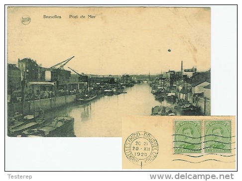 BRUXELLES PORT DE MER  1920 Vers Harelbeke - Navegación - Puerto