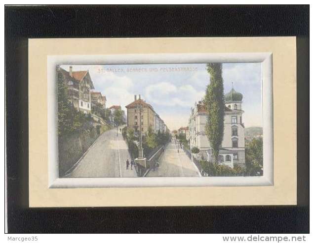 St Gallen , Berneck Und Felsenstrasse édit. G.metz N° L1 29186 Couleur - Berneck