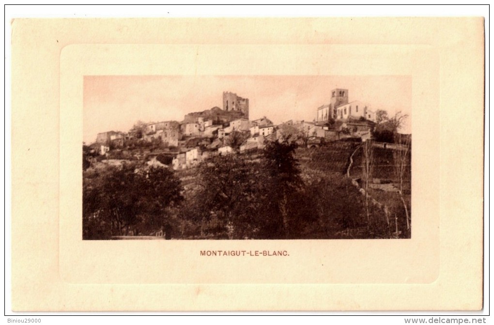 CPA MONTAGUT-LE-BLANC - Montaigut