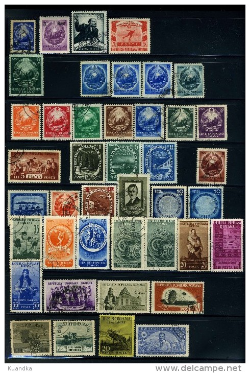 1949-1954 Nice Lot Of 42 Used Stamps,Romania,Rumänien,Roumanie,Rumania,VFU,Hinged,Used - Autres & Non Classés