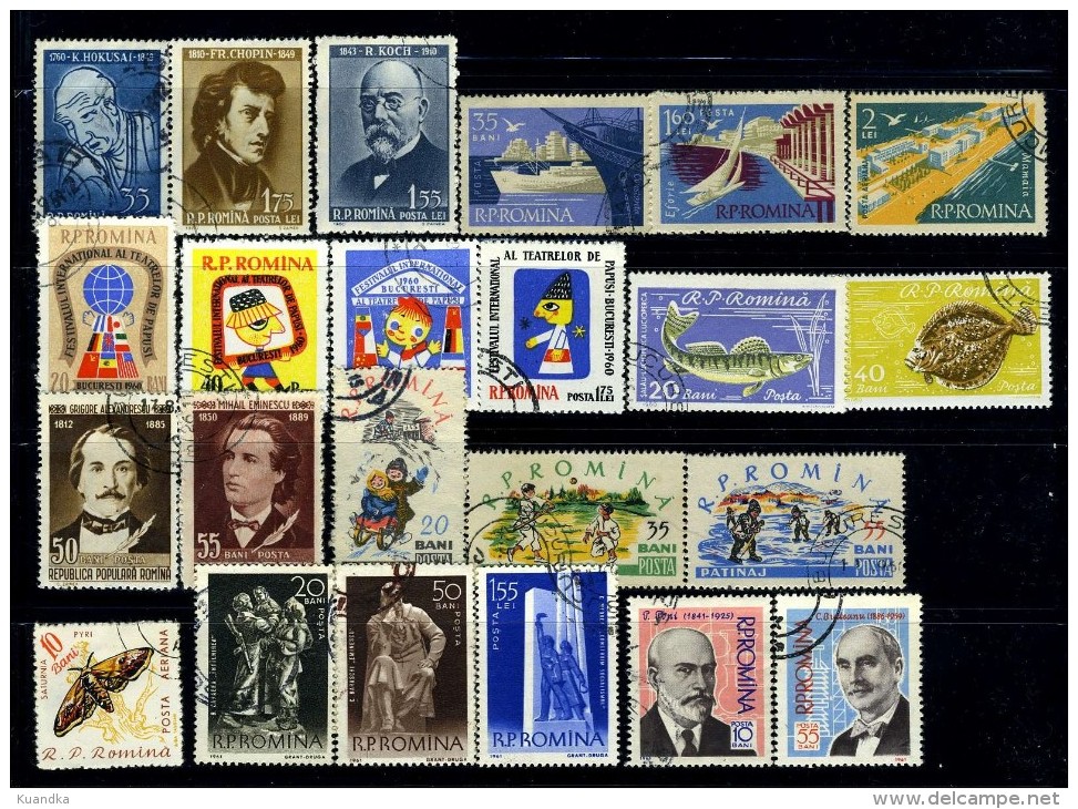 1960-1961 Nice Lot Of 23 Used Stamps,Romania,Rumänien,Roumanie,Rumania,VFU - Autres & Non Classés