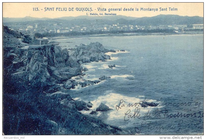 Sant Feliu De Guixols. Vista General Desde La Montanya Sant Telm. - Gerona