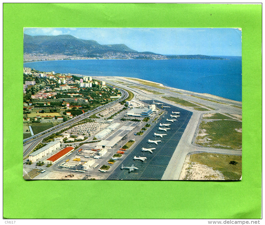 NICE    1970    AEROPORT  VUE D ENSEMBLE  CIRC  OUI   / EDIT - Transport Aérien - Aéroport