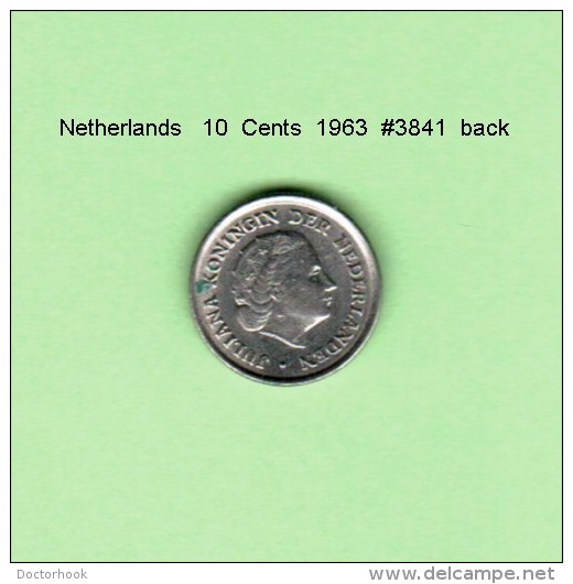 NETHERLANDS    10  CENTS  1963   (KM # 182) - 1948-1980 : Juliana