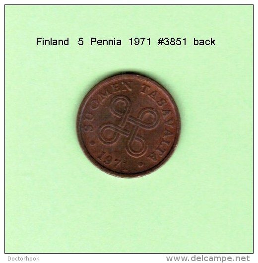 FINLAND    5  PENNIA  1971   (KM # 45) - Finnland