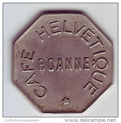 Monnaie De Nécessité - LOIRE 42 - Roanne - Café Helvétique - 75c - Monétaires / De Nécessité