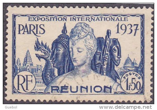 Détail De La Série Exposition Internationale De Paris Obl. Réunion N° 154 - 1937 Exposition Internationale De Paris