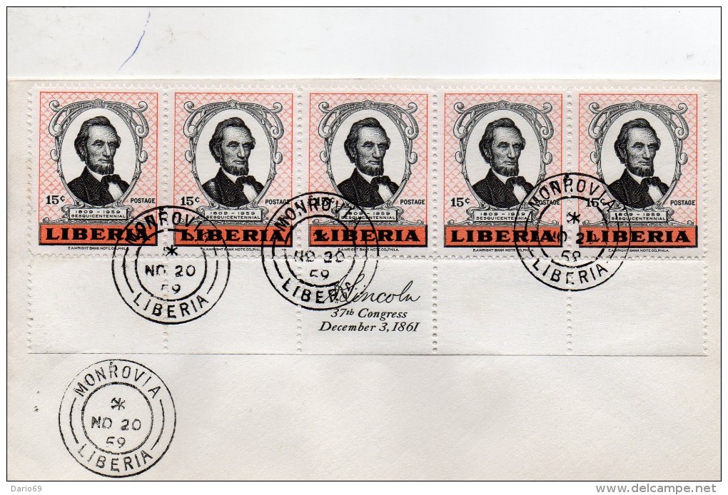 1958 CARTOLINA - Liberia